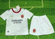 2627 AC white soccer jersey kids kit